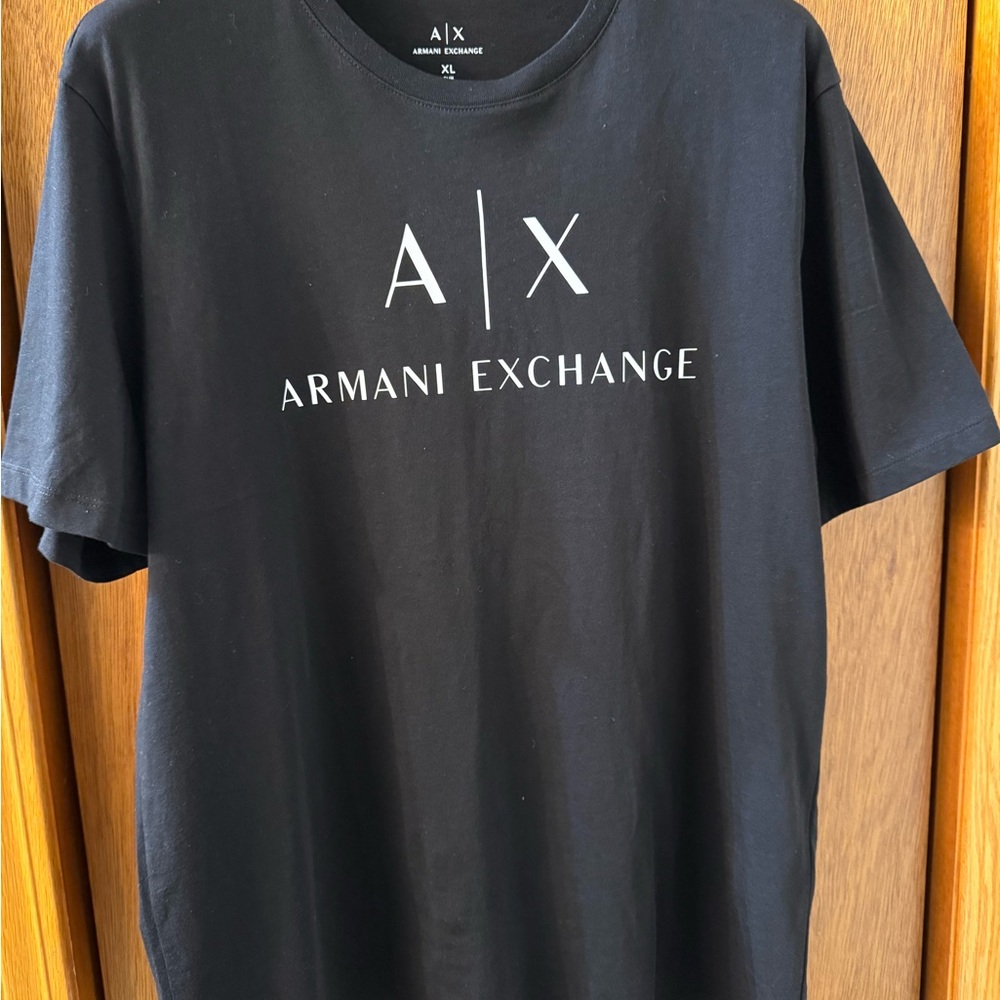 Armani Exchange Black Short Sleeve Tee
